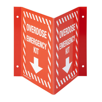 3D Projecting Wall Signs: Overdose Emergency & Bleeding Control