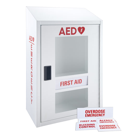 AED and Emergency Response Combination Alarmed Cabinet