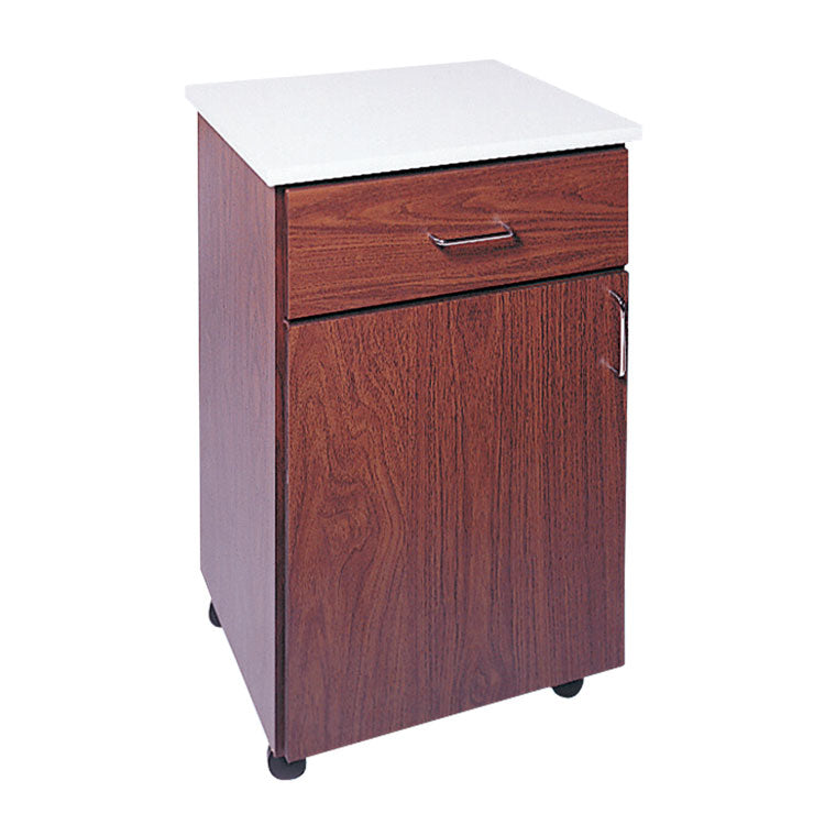 Transportable Single-Drawer Wood Utility Cabinet