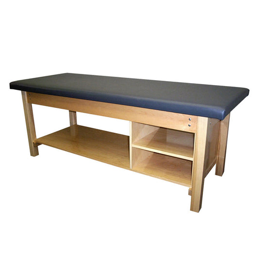 Deluxe Treatment Table with 2 Fixed Storage Shelves