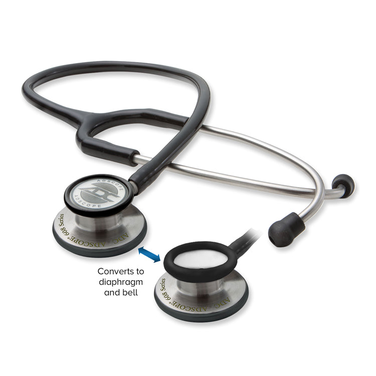 ADC Adscope 608 Convertible Stethoscope - Black