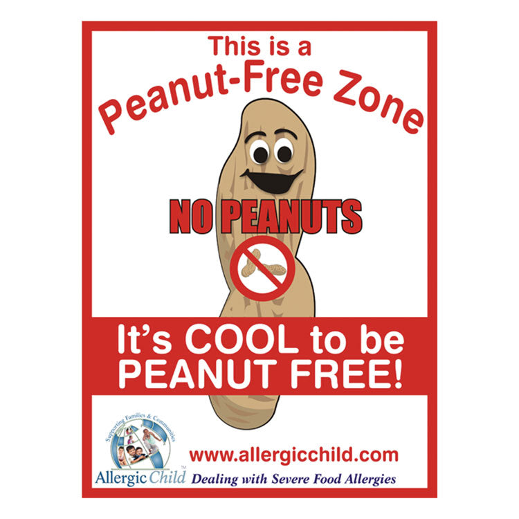 Peanut-Free Zone Sign