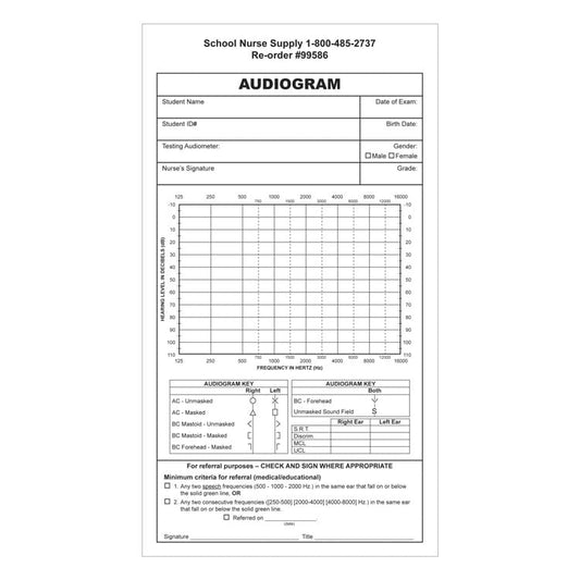 Audiogram Forms (100-ct)