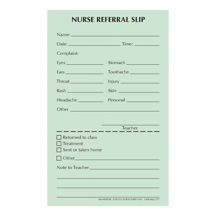 Nurse Referral Tear Pads (50-ct)