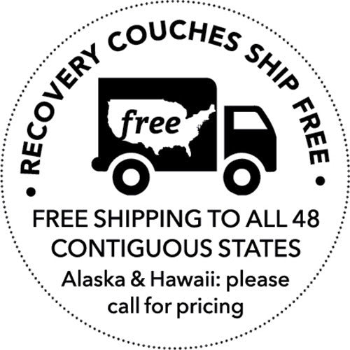 Recovery Couch (Chrome Legs/Fixed Headrest) *EXPRESS DELIVERY*