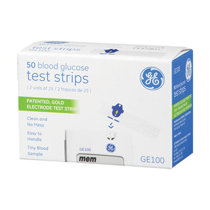 GE100 Blood Glucose Monitoring System - Test Strips (50-ct)