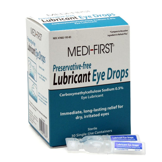 Medi-First Lubricant Eye Drops (30-ct)