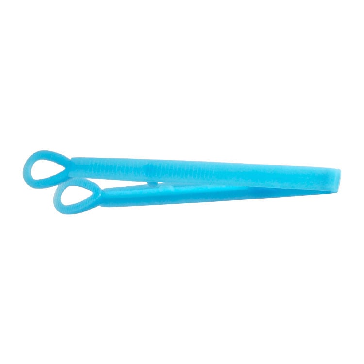 Disposable Plastic Forceps - Blue/Loop