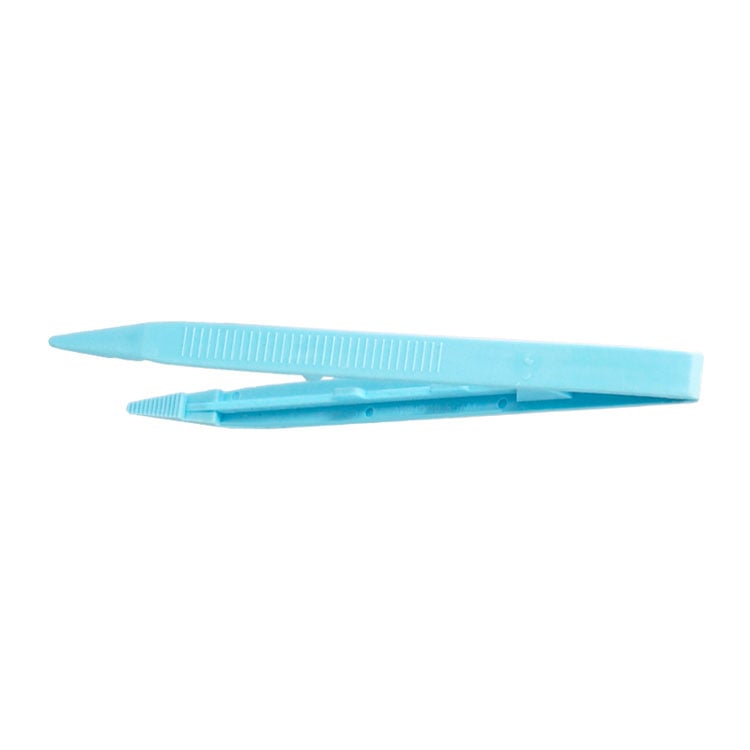 Disposable Plastic Forceps - Blue/Sharp