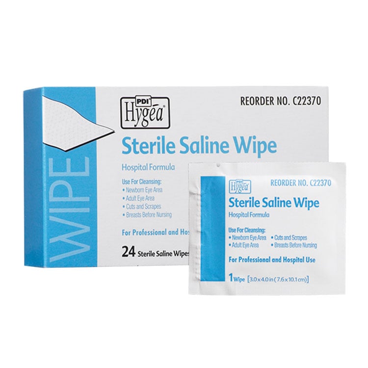 Hygea Sterile Saline Wipes (24-ct)