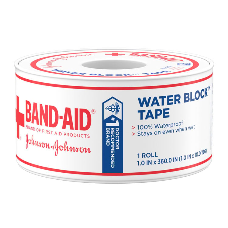 BAND-AID Water Block Cloth Tape - 1" x 10 yds