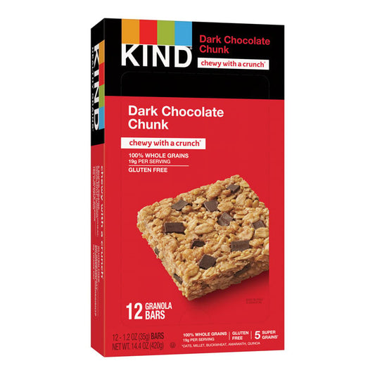 KIND Healthy Grains Dark Chocolate Chunk Granola Bars (12-ct)