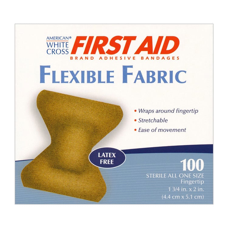 American White Cross Flexible Fabric - Finger Tip 1 3/4" x 2" (100-ct)