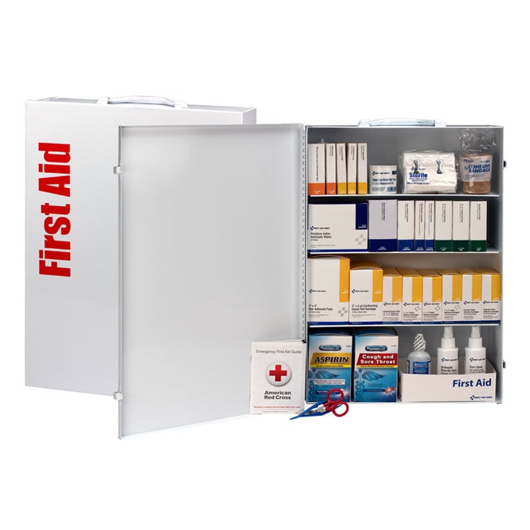 First Aid Only Industrial 4-Shelf Metal First Aid Kit (1059 Pieces/150-Person)