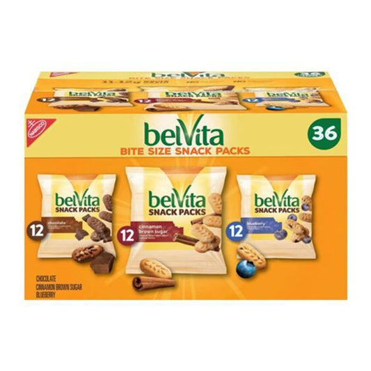 belVita Breakfast Biscuit Bites, Variety Pack (36-ct)