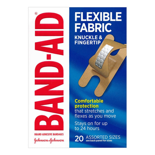 BAND-AID Flexible Knuckle & Fingertip Bandages (20-ct)