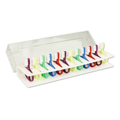 Infant Toothbrushes and Rack Set - Rack with 12 Brushes