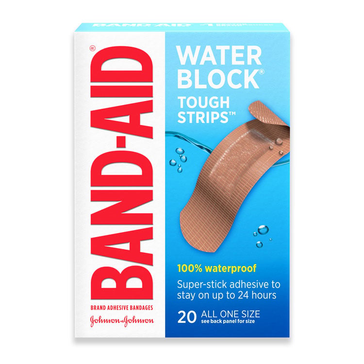 BAND-AID® Water Block Tough Strips - 7/8" x 2 1/4" (20-ct)