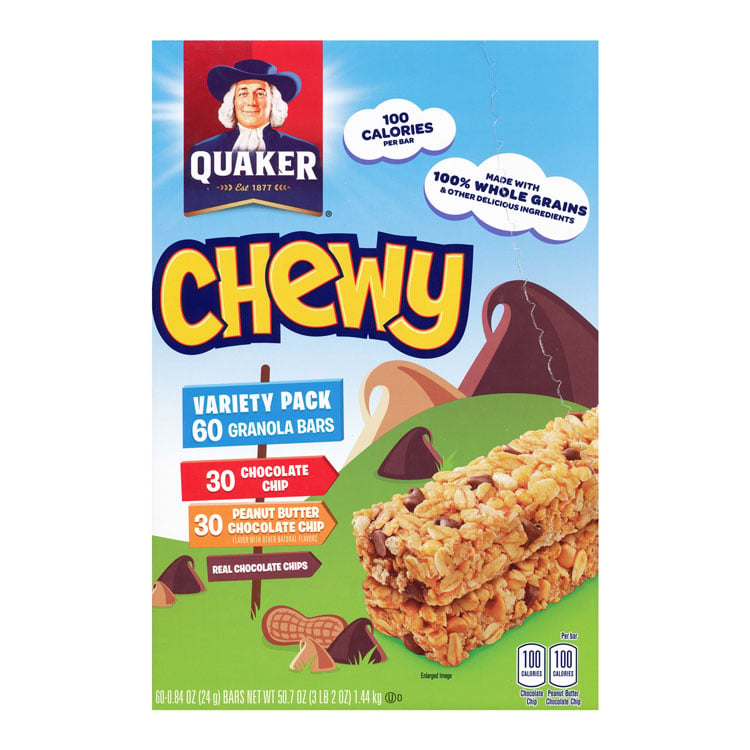 Chewy Granola Bars - Variety Pack (60-ct)