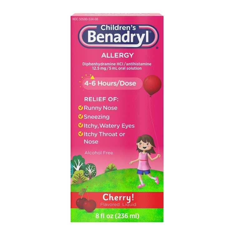 Children's Benadryl Allergy Liquid (8 oz)