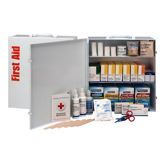 First Aid Only Industrial 3-Shelf Metal First Aid Kit (1041 Pieces/100-Person)