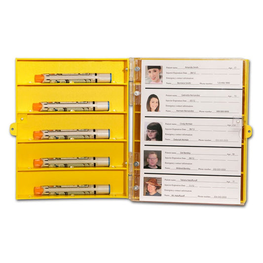 10-Compartment Epinephrine Emergency Cabinet