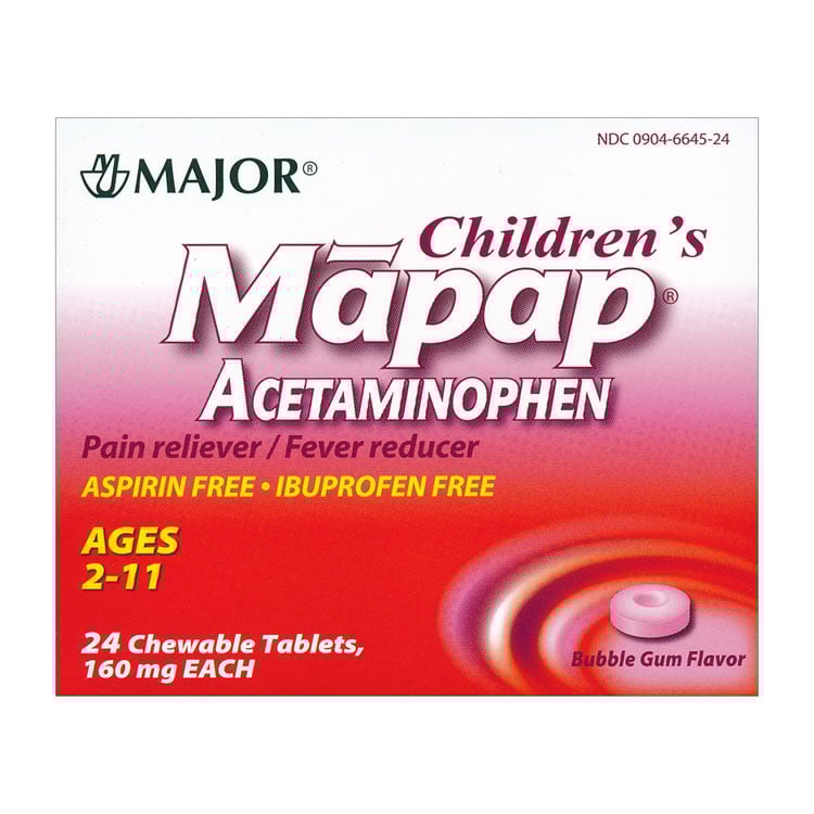 Children's Acetaminophen Chewable Tablets - 160 mg (24-ct)